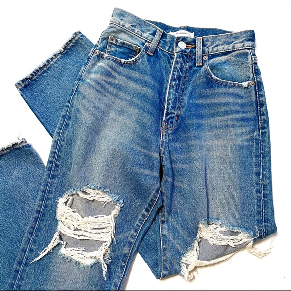 Moussy Distressed Denim Jeans - Picture 10 of 10